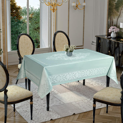 LA8127 Gold Etamin Damask Leke Tutmaz Masa Örtüsü