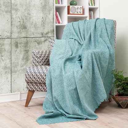 Latuda - Şönil Jakarlı Desen Kaymaz Çekyat Örtüsü ve Koltuk Şalı