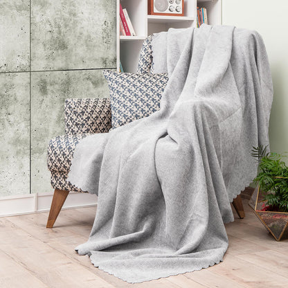 Latuda - Şönil Jakarlı Desen Kaymaz Çekyat Örtüsü ve Koltuk Şalı