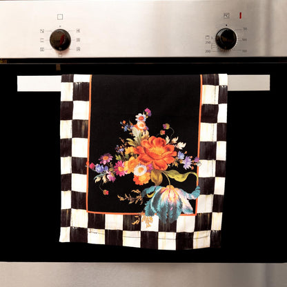 Mackenzie Dama Desenli 3'lü Mutfak Seti - Runner, Fırın Örtüsü ve Mutfak Önlüğü HEDİYELİK- LTD370