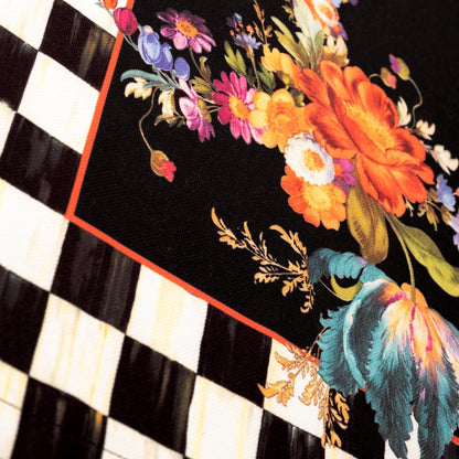 Mackenzie Dama Desenli 3'lü Mutfak Seti - Runner, Fırın Örtüsü ve Mutfak Önlüğü HEDİYELİK- LTD370