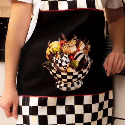 Mackenzie Kabak Desenli 3'lü  Mutfak Seti - Runner, Fırın Örtüsü ve Mutfak Önlüğü HEDİYELİK- LTD379