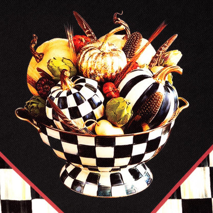 Mackenzie Kabak Desenli 3'lü  Mutfak Seti - Runner, Fırın Örtüsü ve Mutfak Önlüğü HEDİYELİK- LTD379